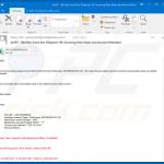 Correo engañoso en el que se propaga un documento malicioso de MS Office (ejemplo 2)