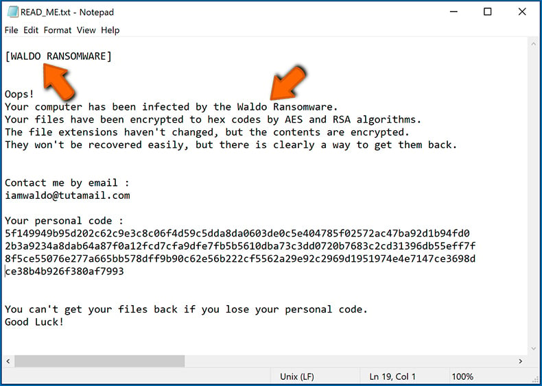 Identificar una infección de tipo ransomware (paso 1)