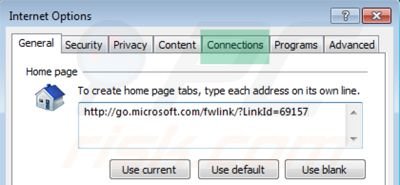 Eliminando la configuración del proxy de Internet Explorer paso 2