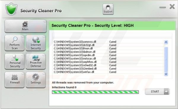 Paso 4 para eliminar Security Cleaner Pro
