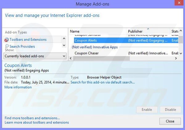 Eliminando iReview de Internet Explorer paso 2