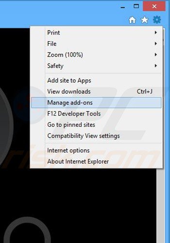 Eliminando los complementos relacionados con ebon browser de Internet Explorer paso 1