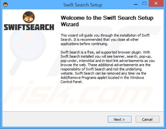 Programa para eliminar Swift Search