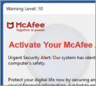 Estafa de ventanas emergentes "Activate Your McAfee Antivirus License"