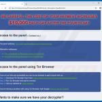 Archivo HTML del ransomware RobbinHood 2