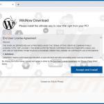 Sitio web que promueve el adware WikiNow 1