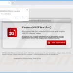 Sitios web que promocionan el secuestrador de navegador PDFSearchHQ 1