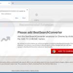 Sitios web que promocionan el secuestrador de navegador BestSearchConverter 1