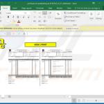 Documento malicioso de MS Excel distribuido a través de correo electrónico no deseado MSC (muestra 1)