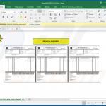 Documento malicioso de MS Excel distribuido a través de correo electrónico no deseado MSC (muestra 3)