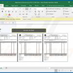 Documento malicioso de MS Excel distribuido a través de correo electrónico no deseado MSC (muestra 4)