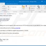 Email no deseado utilizado para propagar el malware Cobalt Strike que inyecta FickerStealer en el sistema (ejemplo 2)