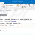 Email no deseado utilizado para propagar el malware Cobalt Strike que inyecta FickerStealer en el sistema (ejemplo 3)