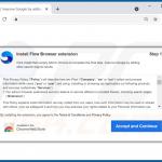 Sitio web de promoción de adware Flow 2