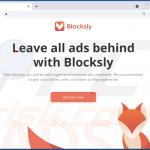 Página web de promoción del adware Blocksly (ejemplo 1)
