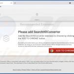 Página web utilizada para promocionar el secuestrador de navegador SearchHDConverter 3