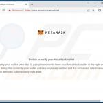Sitio de phishing con temática METAMASK - recover-metamask.net