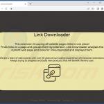 Página oficial del adware LinkDownloader