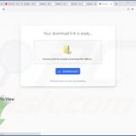Sitio web engañoso utilizado para promocionar el secuestrador del navegador searchtabs.io 2