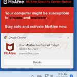 Notificación del navegador enviada por yourcoolfeed[.]com (muestra 1)