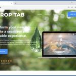 Sitio web utilizado para promocionar el secuestrador de navegadores Drop Tab 1