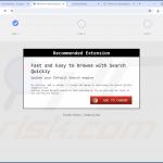 Sitio web utilizado para promocionar el secuestrador de navegadores Search-Quickly 2
