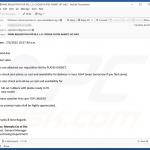 Correo electrónico fraudulento que propaga el malware QuirkyLoader 4