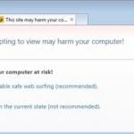falso antivirus generando mensajes engañosos con advertencias de seguridad ejemplo 1