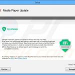 Instalador fraudulento de programas que empaqueta el software antimalware ByteFence