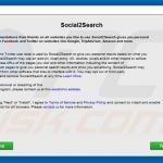 Instalación oficial del software publicitario Social2Search