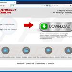Sitio web destinado a promocionar el secuestrador de navegadores Stream-it
