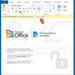 documento infeccioso de MS Office distribuyendo virus a través de comandos macro (ejemplo 1)