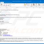 Correo engañoso en el que se propaga un documento malicioso de MS Office (ejemplo 1)