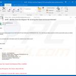 Correo engañoso en el que se propaga un documento malicioso de MS Office (ejemplo 2)