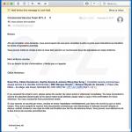 Correo engañoso en el que se propaga un documento malicioso de MS Office (ejemplo 3)