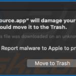 source.app Will Damage Your Computer. You Should Move It To The Trash.