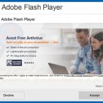 Falso instalador de adobe flash player