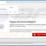 Sitio web de descarga del secuestrador de navegador StreamAllSearch
