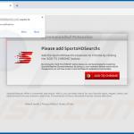 Sitio web utilizado para promocionar el secuestrador de navegador SportsHDSearchs 3