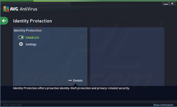 Protección de la identidad de AVG Antivirus 2014