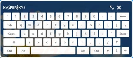 Kaspersky Antivirus 2014 teclado virtual