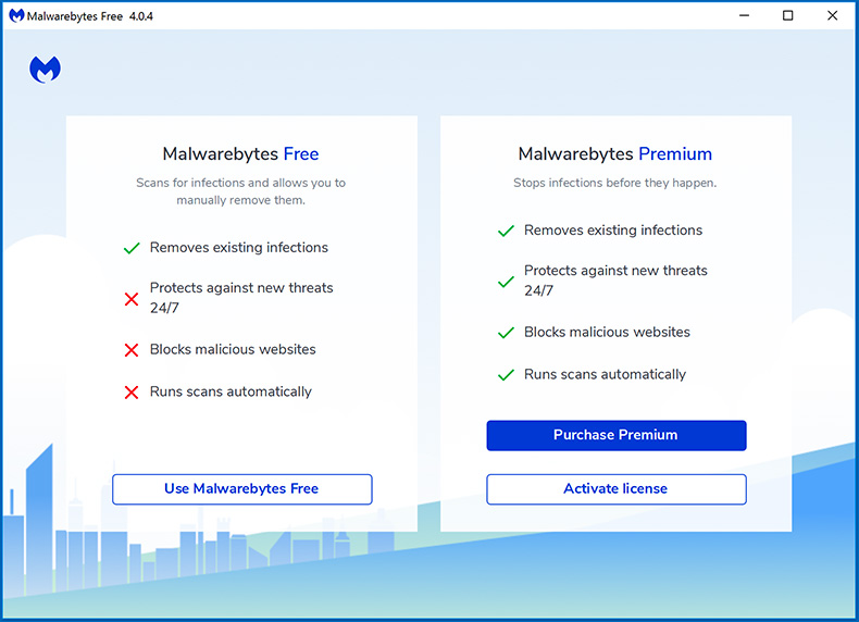Malwarebytes 4.0 versiones Gratis y Premium