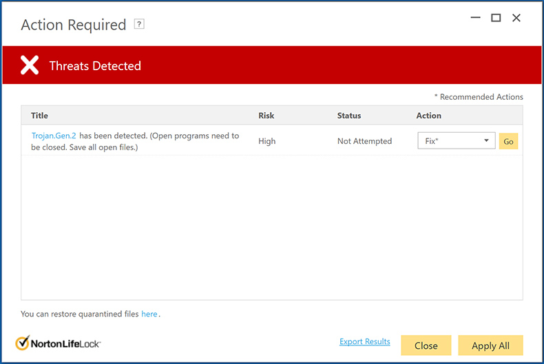 Escaneo Norton AntiVirus Plus