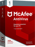 Caja de McAfee AntiVirus Plus