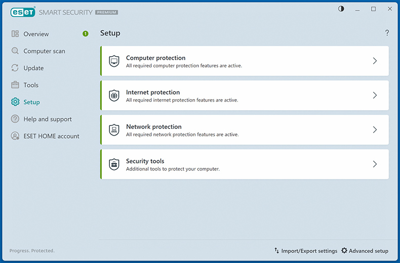 ESET Home Security Premium Características