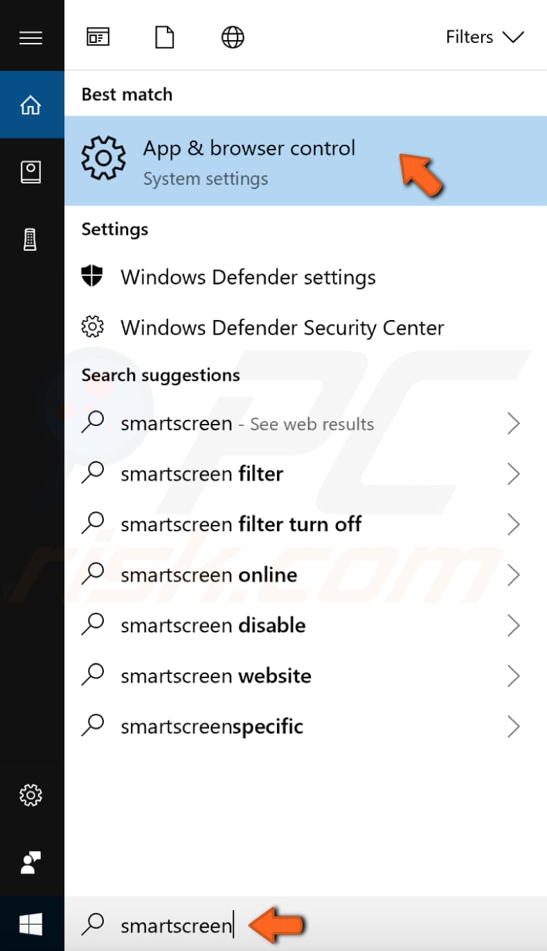 Deshabilitar Windows SmartScreen paso 1