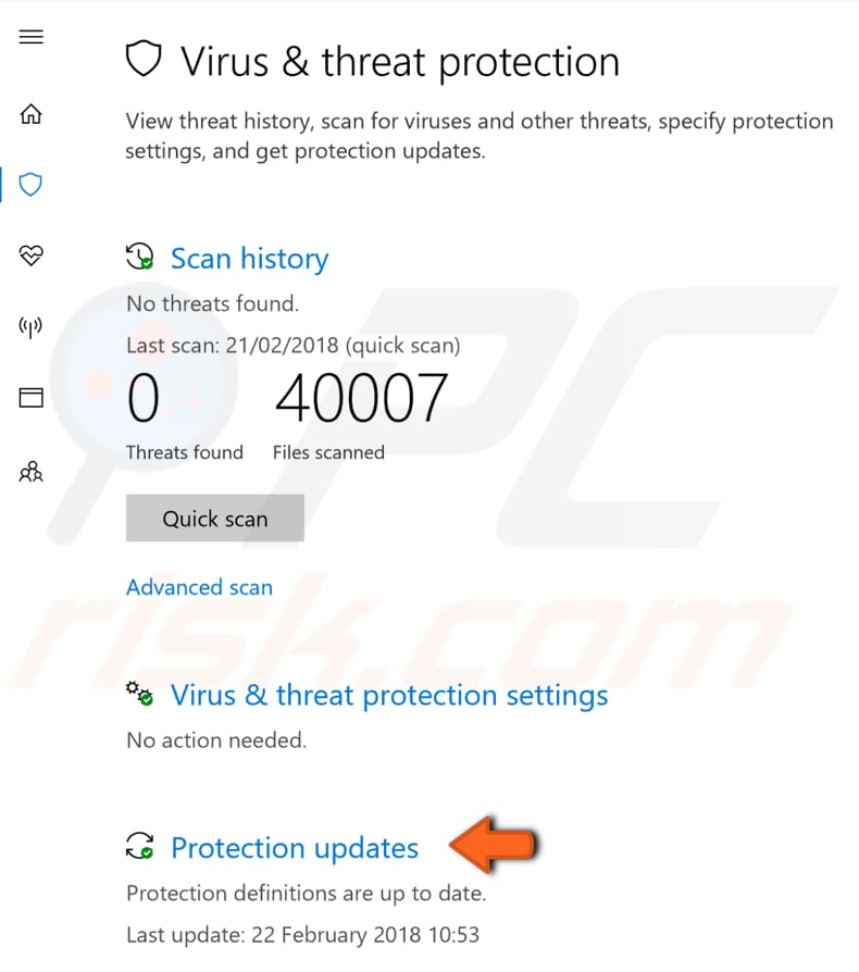 Desinstale el software antivirus de terceros - paso 4