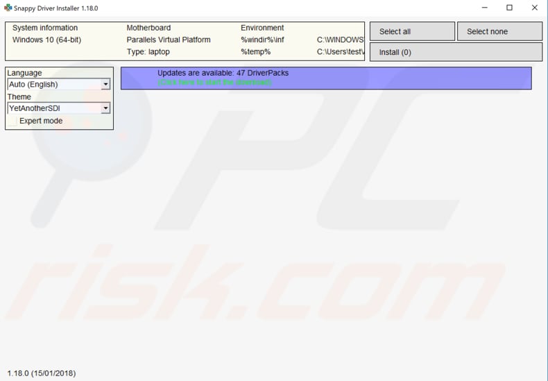 Actualice los controladores con el instalador de Snappy Driver