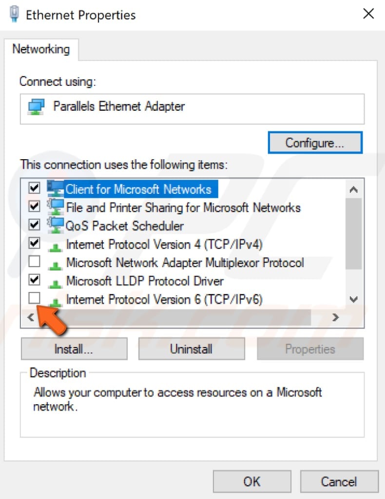 Deshabilitar IPv6 - paso 4