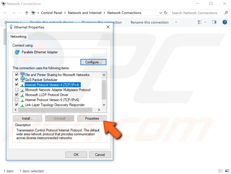 Configure su dirección IP manualmente paso 4